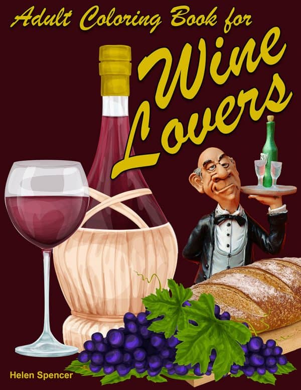 wine lovers coloring book for adults