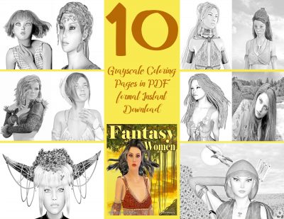 coloring pages fantasy women coloring pages fantasy women