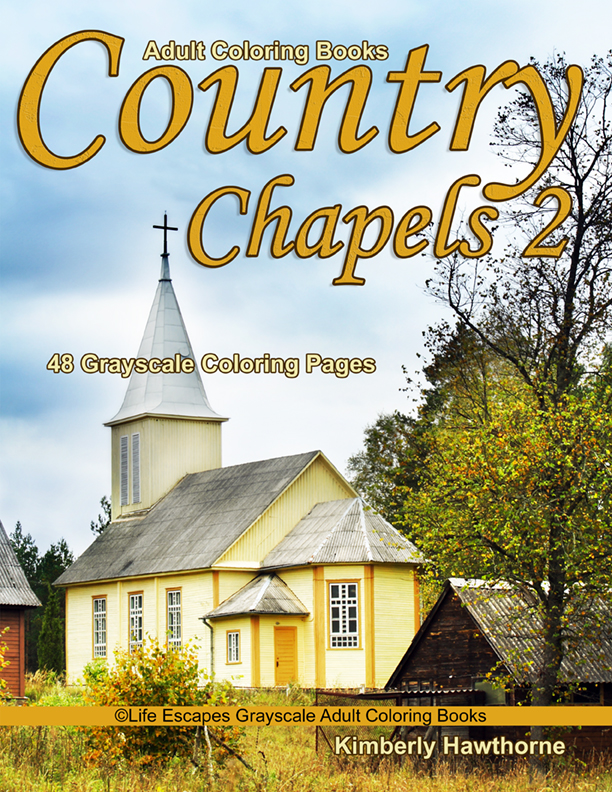 Country Chapels 2 coloring book