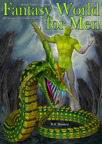 Fantasy-World-for-Men-adult-coloring-book Fantasy-World-for-Men-adult-coloring-book