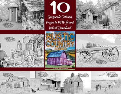 Rustic Country coloring pages Rustic Country coloring pages